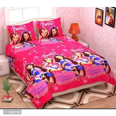 Shosha Home Decor 1 double Bedsheet 2 Pillow cover-thumb0