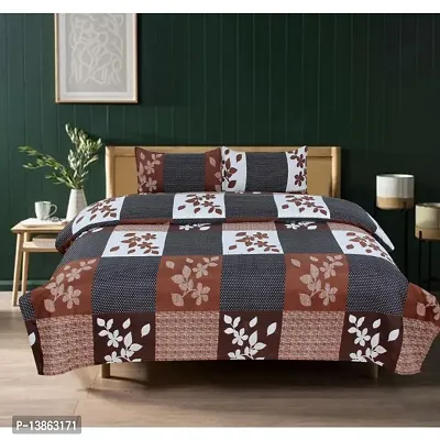 Shosha Home Decor 1 double Bedsheet 2 Pillow cover