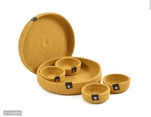 YELLOW DEY FRUIT TRAY SET-thumb0