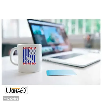 UDNAG White Ceramic Coffee / Tea Mug 'Airforce | My Soul in The Sky' Perfect for Gifting [330ml]-thumb2