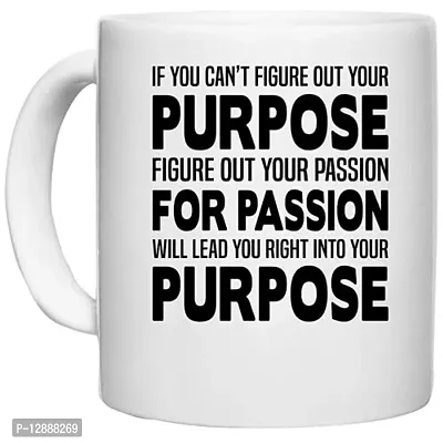 UDNAG White Ceramic Coffee / Tea Mug 'Nurse | Passion Leads to Purpose' Perfect for Gifting [330ml]