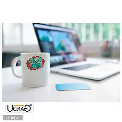 UDNAG White Ceramic Coffee / Tea Mug 'Mom | Super Mom-05' Perfect for Gifting [350ml]-thumb2