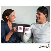 UDNAG White Ceramic Coffee / Tea Mug 'Nurse | Shoes to Steer Yourself' Perfect for Gifting [330ml]-thumb2