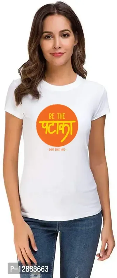 UDNAG Unisex Round Neck Graphic Diwali | Crackers | Be The Pataka Polyester T-Shirt White [Size 2YrsOld/22in to 7XL/56in]-thumb4