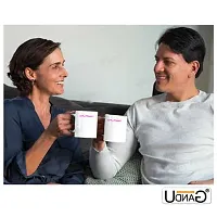 UDNAG White Ceramic Coffee / Tea Mug 'Couple | Girlfriend' Perfect for Gifting [350ml]-thumb2