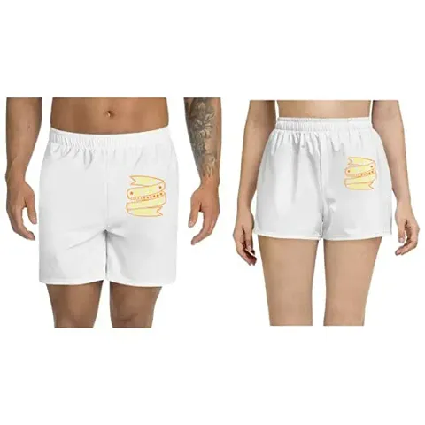 UDNAG Unisex Regular fit 'Grand Mother | There?s no Place Like Home Except Grandma?s' Shorts [Size S/28In to XL/40In]