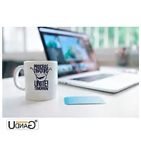 UDNAG White Ceramic Coffee / Tea Mug 'Meme | Procras tinators Unite! Tomorrow' Perfect for Gifting [350ml]-thumb1