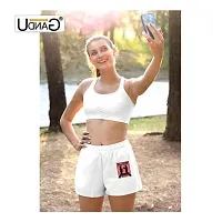 UDNAG Unisex Regular fit 'Soldier | 01.Peace is not only Better Than war, but infinitely More arduous (1)' Polyester Shorts [Size S/28In to XL/40In] White-thumb2