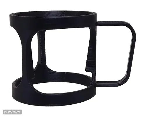 CERO 3D Printed Tea Cup Holder (Black PLA Plastic)-thumb0