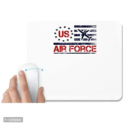 UDNAG White Mousepad 'Airforce | us air Force' for Computer / PC / Laptop [230 x 200 x 5mm]-thumb0