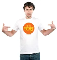 UDNAG Unisex Round Neck Graphic Diwali | Crackers | Be The Pataka Polyester T-Shirt White [Size 2YrsOld/22in to 7XL/56in]-thumb2