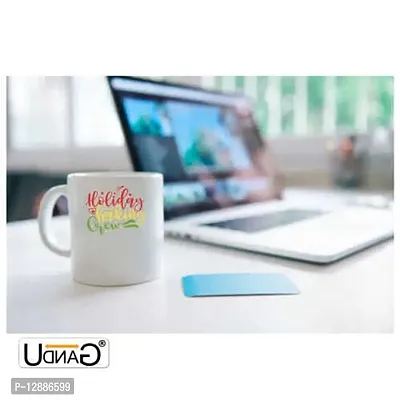 UDNAG White Ceramic Coffee / Tea Mug 'Crew | Holiday Baking creww' Perfect for Gifting [330ml]-thumb2