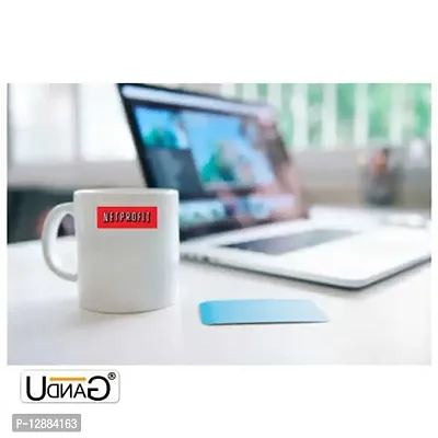 UDNAG White Ceramic Coffee / Tea Mug 'Profit | Netprofit' Perfect for Gifting [350ml]-thumb2