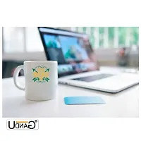 UDNAG White Ceramic Coffee / Tea Mug 'Mardi Gras | JUST Bead IT' Perfect for Gifting [330ml]-thumb1