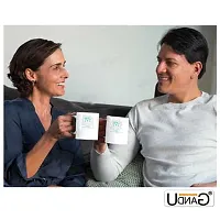 UDNAG White Ceramic Coffee / Tea Mug 'Skiing | No Snowflake Ever Falls in The Wrong Place' Perfect for Gifting [330ml]-thumb2