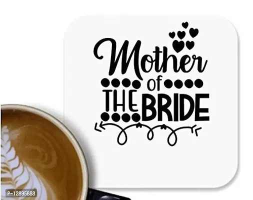 UDNAG MDF Tea Coffee Coaster 'Mother | Mother of The' for Office Home [90 x 90mm]
