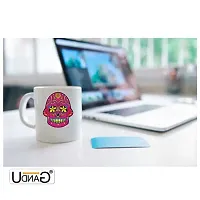 UDNAG White Ceramic Coffee / Tea Mug 'Illustration | Sugar Skull-63' Perfect for Gifting [350ml]-thumb1