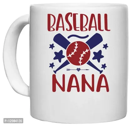 UDNAG White Ceramic Coffee / Tea Mug 'Baseball | Baseball Nana' Perfect for Gifting [330ml]