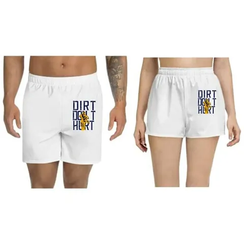 UDNAG Unisex Regular fit 'Motor Cycle | Dirt Don?t Hurt' Shorts [Size S/28In to XL/40In]