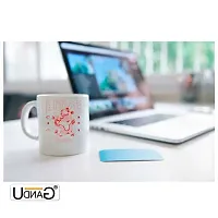 UDNAG White Ceramic Coffee / Tea Mug 'Love Dragon and Error' Perfect for Gifting [350ml]-thumb1