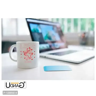 UDNAG White Ceramic Coffee / Tea Mug 'Love Dragon and Error' Perfect for Gifting [350ml]-thumb2