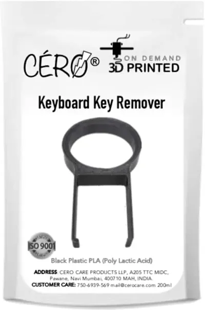 CERO ? 3D Printed Keyboard Key Remover (Black PLA Plastic)