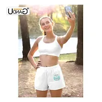 UDNAG Unisex Regular fit 'Running | A Good Laugh and a Long Run are The Two Best Cures for Anything' Polyester Shorts [Size S/28In to XL/40In]-thumb2