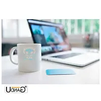 UDNAG White Ceramic Coffee / Tea Mug 'Skiing | No Snowflake Ever Falls in The Wrong Place' Perfect for Gifting [330ml]-thumb1