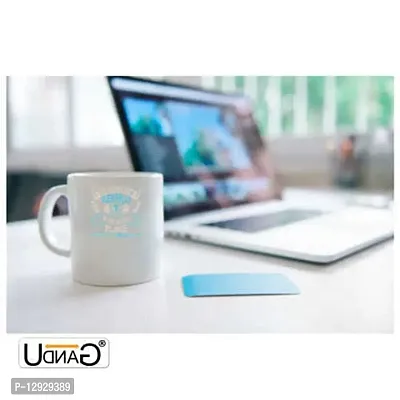 UDNAG White Ceramic Coffee / Tea Mug 'Skiing | No Snowflake Ever Falls in The Wrong Place' Perfect for Gifting [330ml]-thumb2