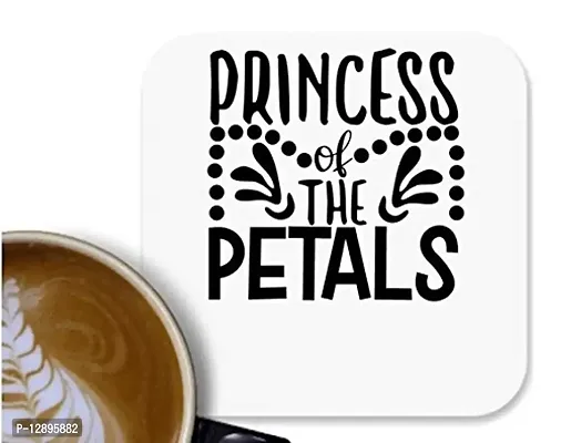 UDNAG MDF Tea Coffee Coaster 'Princess | Princess of The' for Office Home [90 x 90mm]