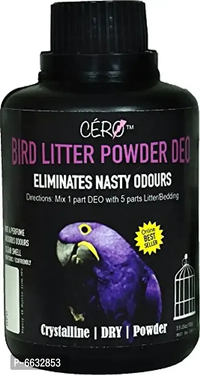 CERO Bird Litter Powder DEO to Eliminate Nasty Odours from Bird Litter/Bedding (100g)-thumb0
