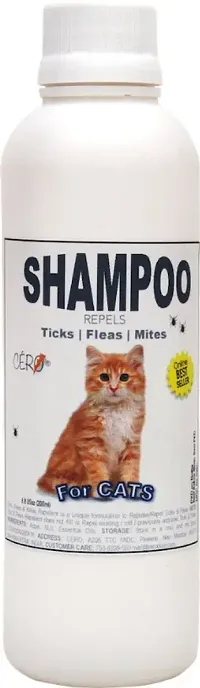 CERO Ticks, Fleas and Mites Repellent Shampoo for Cats (200ml)