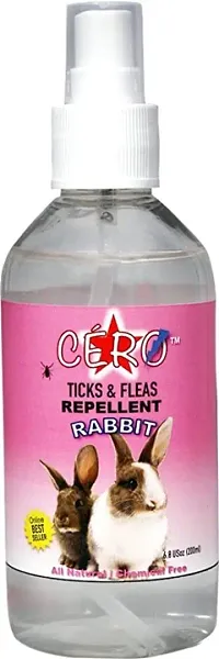 CERO 100% Natural Ticks, Fleas and Mites Repellent Spray for Rabbit (200ml)