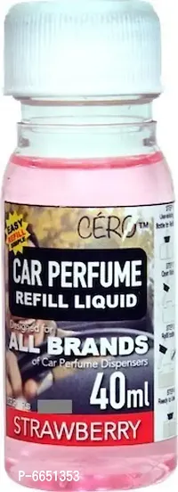 CERO Strawberry Car Perfume Refill Liquid for All Brands of Vaporiser Machines (40ml)