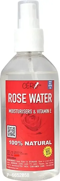 CERO Steam Distilled Rose Water Mist 100% Natural (200ml)