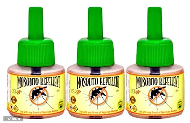 CERO Herbal Mosquito Repellent DEET Free for All Brands of Vaporiser Machines Three Piece Combo (135ml)