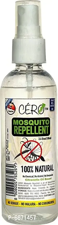 CERO Herbal 100% Natural Mosquito Repellent (100ml) Travel Size
