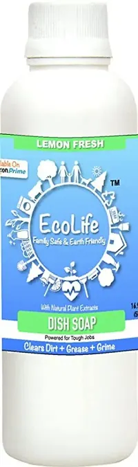 CERO Ecolife 100% Natural Dish Washing Soap, Lemongrass - 200Ml