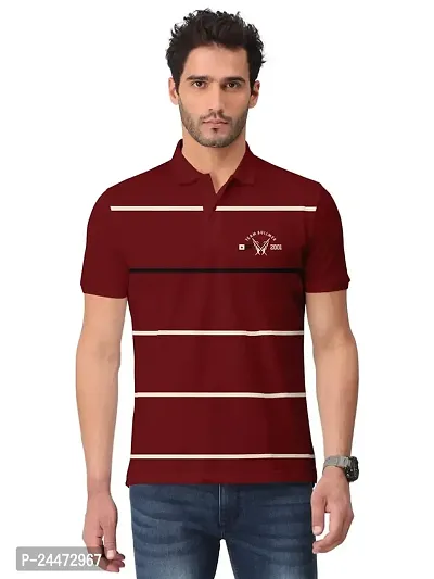 Stylish Fancy Cotton Polos T-Shirts For Men-thumb0