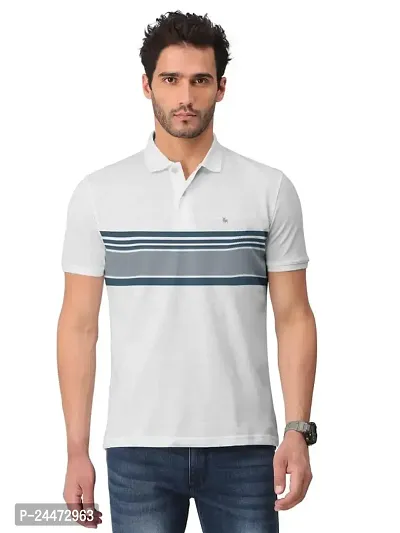 Stylish Fancy Cotton Polos T-Shirts For Men-thumb0