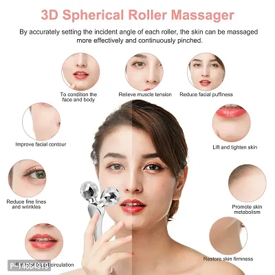 KENTELLY 3D Manual Roller Massager 360 Rotate Roller Face Body Massager-thumb3