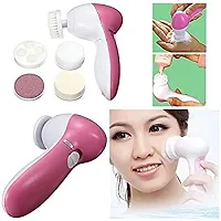 Zexer 5 in 1 Electric Facial Brush Cleanser Body Cleaning Massage Machine for Exfoliate of Dead Skin-thumb2