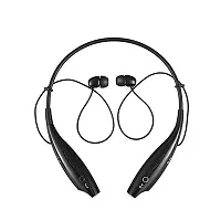 HBS-730 NECKBAND Sports Headset Bluetooth Headset with Mic Bluetooth Headset  (Black, On the Ear)-thumb3