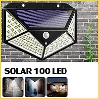 Solar Light with 100 LED Motion Sensor Light 4 Side Bright Light with Dim Mode - Security Lamp for Home , Outdoors Pathways | Bright Solar Wireless Security Motion Sensor Light 100 Led-thumb1