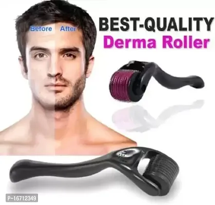 Derma Roller 0.5mm for Face Acne Scars,540 Stainless Steel Microneedle Derma Roller for Beard and Hair Re-Growth,