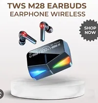 M28 Earbuds with ENC HD+ Calling, Deep Bass, Low Latency Gaming Mode (!) Bluetooth Headset-thumb2