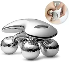 4D Roller Massager, Body Massage, Face Massage Massager  (Silver)-thumb2