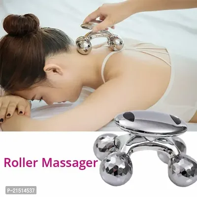 4D Roller Massager, Body Massage, Face Massage Massager  (Silver)-thumb4