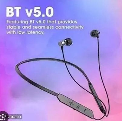 Bt Max Lightweight Ergonomic Sbc Bluetooth Wireless In Ear Earphones With Mic, Btv5.0, 30Hrs Playtime, Incoming Call Vibration, Sweat-Resistant Magnetic Neckband,-thumb0