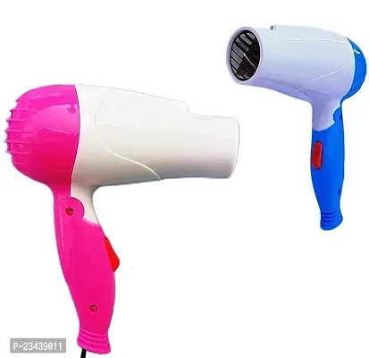 Professional Stylish Foldable Hair Dryer N1290 for UNISEX, 2 Speed Control F239 Hair Dryer  (1000 W, Multicolor)-thumb3